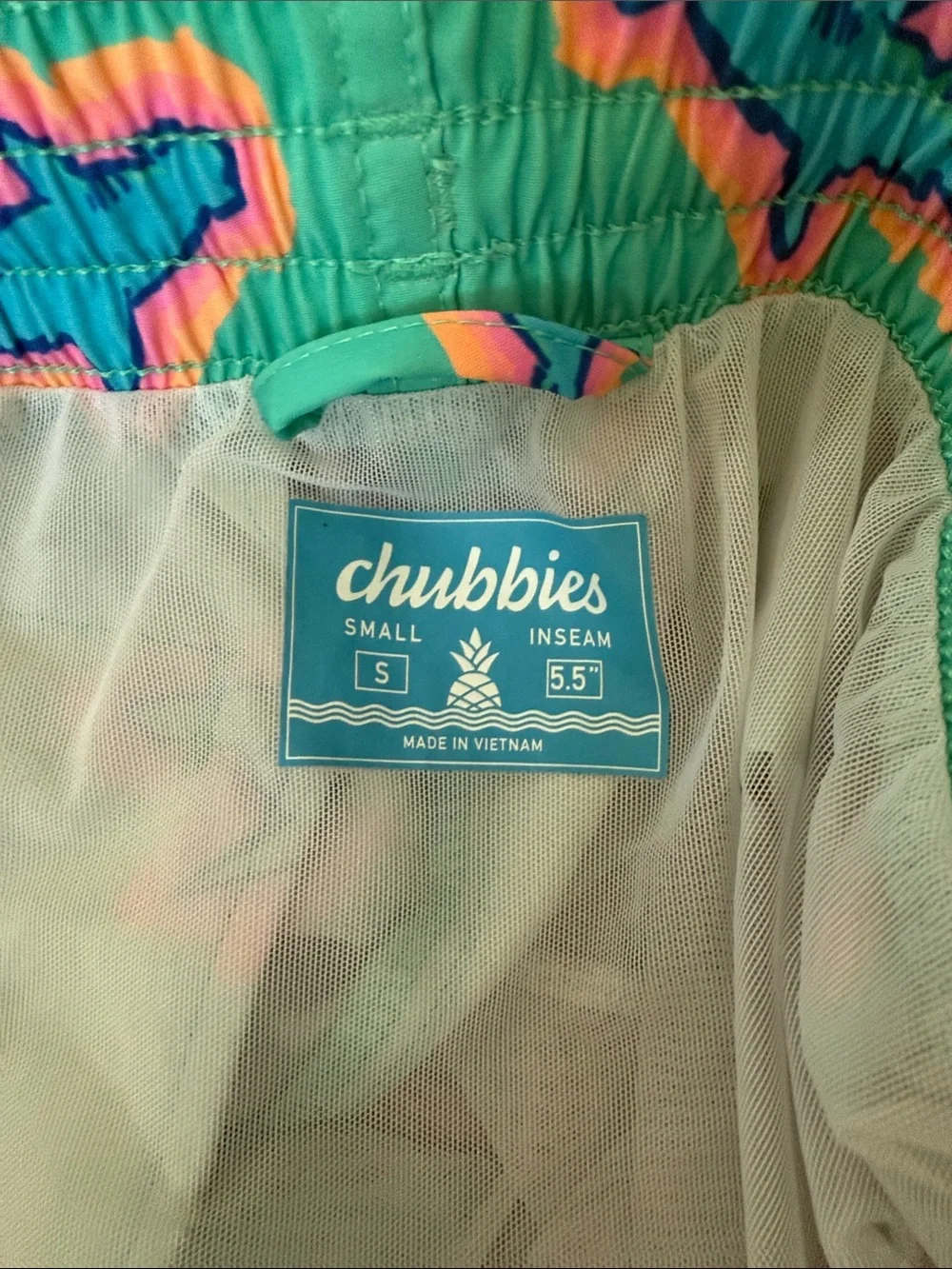 chubbies vibrant turquoise